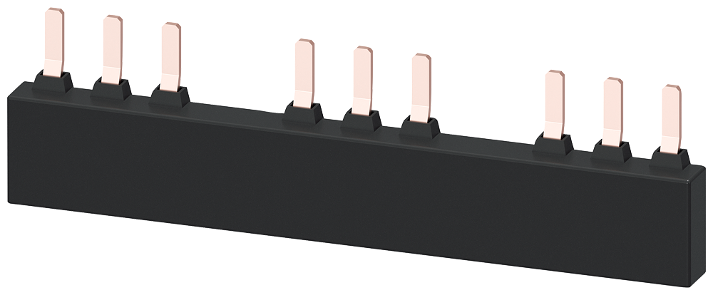 [Imagem BARRAMENTO TRIFÁSICO PARA 3 CHAVES DE POTÊNCIA S2 DISTÂNCIA DE SEPARAÇÃO: 75MM 3RV19353B SIEMENS]