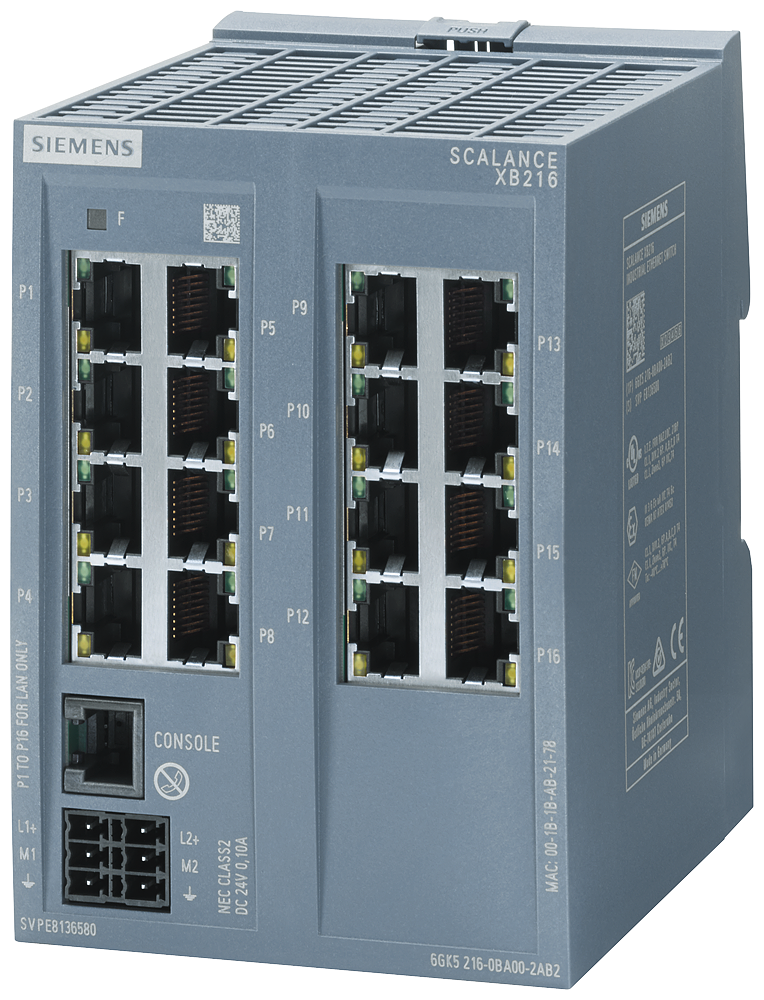 [Imagem SCALANCE XB216 6GK52160BA002TB2 SIEMENS]