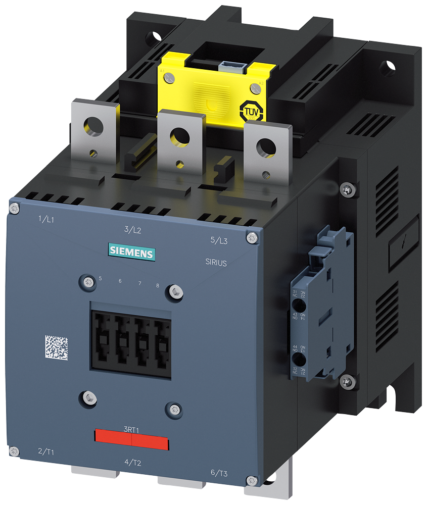 CONTATOR AC-3E 400A/200KW/400V 3 POLOS AC/DC96-127V F-PLC-IN 2NA+2NF 3RT10756SF363PA0 SIEMENS