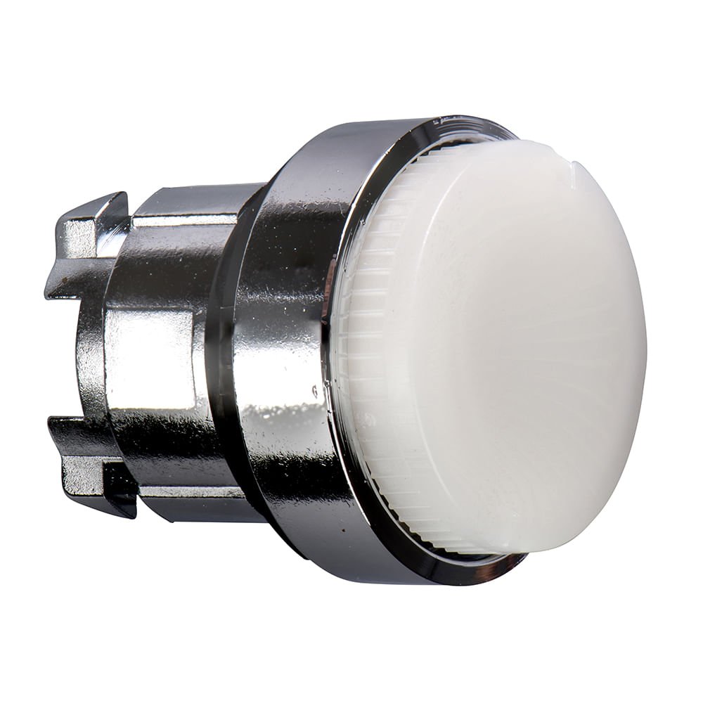 [Imagem CABEÇOTE PARA BOTÃO LUMINOSO Ø22MM METÁLICO, PROJETADO, COM RETENÇÃO, BRANCO ZB4BH13 SCHNEIDER]