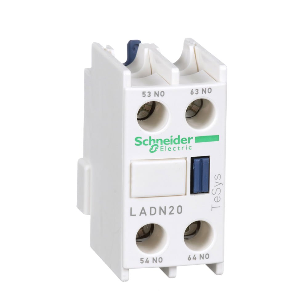 [Imagem CONTATO AUXILIAR INSTANTANEO FRONTAL 2NA CONTATOR LADN20 SCHNEIDER]
