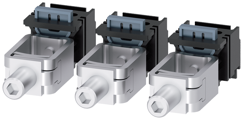 [Imagem do produto TERMINAL COM MOLDURA 3 PEÇAS ACESSÓRIOS PARA: 3VA1 100/160 3VA91530JA11 SIEMENS]