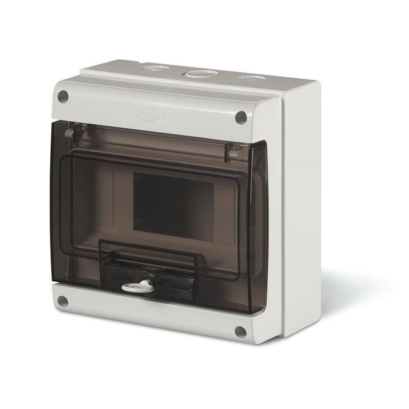 [Imagem do produto QUADRO DE DISTRIBUIÇÃO  8 DIN + 1 BLOCO DE TERMINAIS 672.2008.1101 SCAME]