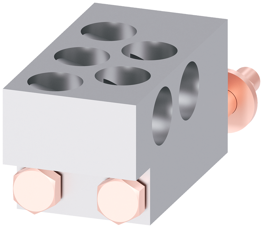 TERMINAL PARA CONDUTOR DE SEÇÃO CIRCULAR TA7.3 5X 300 - 600 KCMIL PARA 5 CABO 3VA97710JJ53 SIEMENS