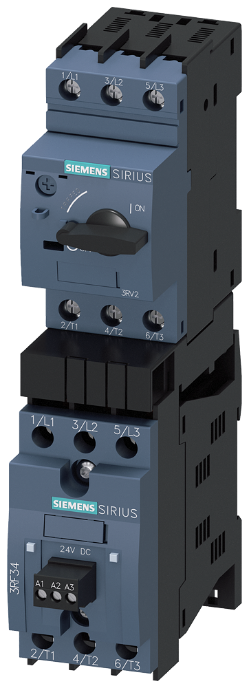 CHAVE DE PARTIDA MOTOR DE PARTIDA REVERSÍVEL S00 0,55-0,8 A DC 24 3RA22100HA030SB4 SIEMENS