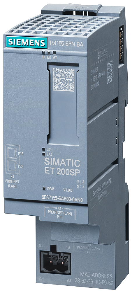 [Imagem ET200SP: IM155-6PN BASIC MAX 12 MOD! 6ES71556AR000AN0 SIEMENS]