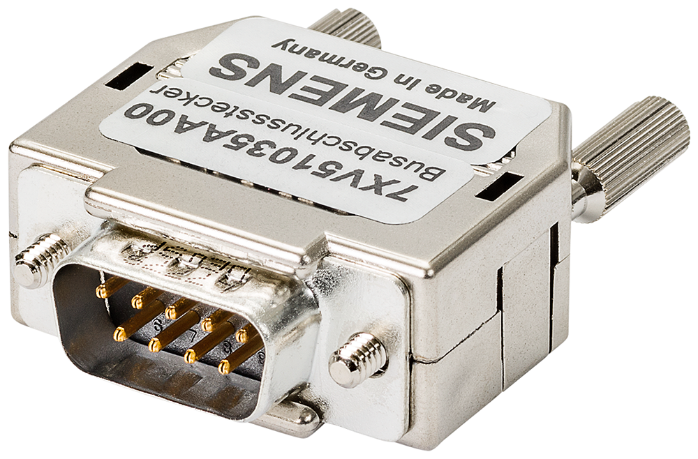 FICHA COM TERMINAÇÃO DE BUS RS485 COM RESISTÊNCIA INTERNA 120 OHM ENTRE PINO 7XV51035BA00 SIEMENS