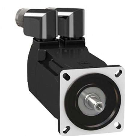 [Imagem SERVOMOTOR DE MÉDIA INÉRCIA COM 70MM DE FLANGE 2.5 NM/3000 RPM MONO VOLTA EIXO CHAVEADO COM FREIO CONECTOR ANGULAR IP 65/IP 67 BMH0702P31F2A SCHNEIDER]
