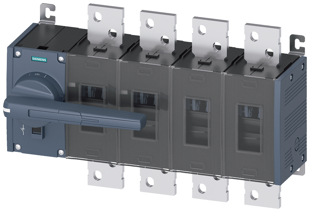 SECCIONADOR DE CORTE EM CARGA 1250A TAM. 5 DE 4 POLOS ACIONAMENTO FRONTAL E 3KD52420RE100 SIEMENS