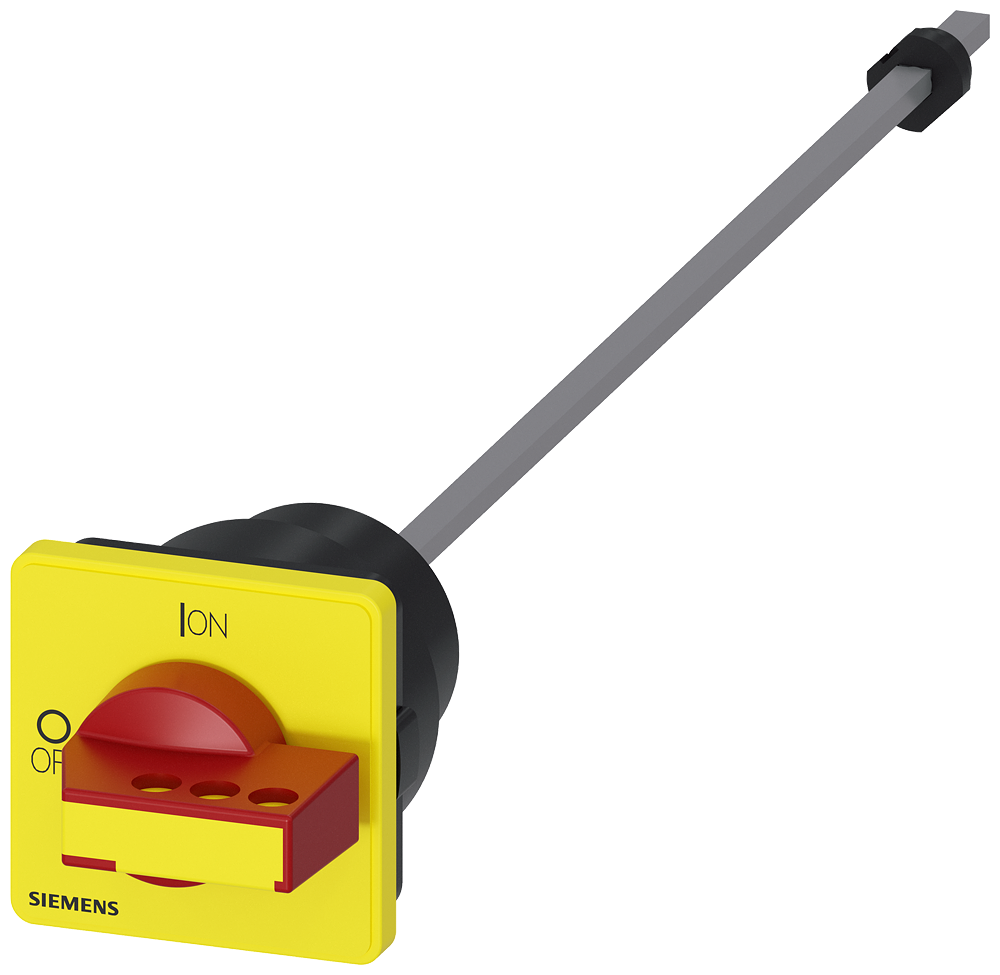 ACIONAMENTO GIRATÓRIO DO ACOPLAMENTO DA PORTA VERMELHO/AMARELO 66X66 MM PAR 3LD93433CA SIEMENS
