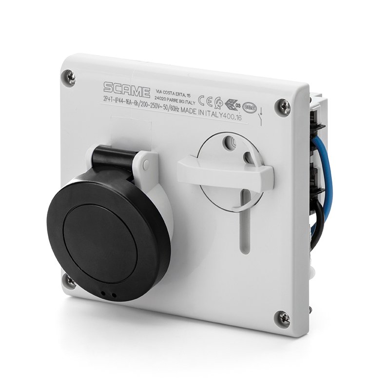 [Imagem do produto TOMADA INTERTRAVADA  3P+T 32A 5H IP44 400.32867 SCAME]