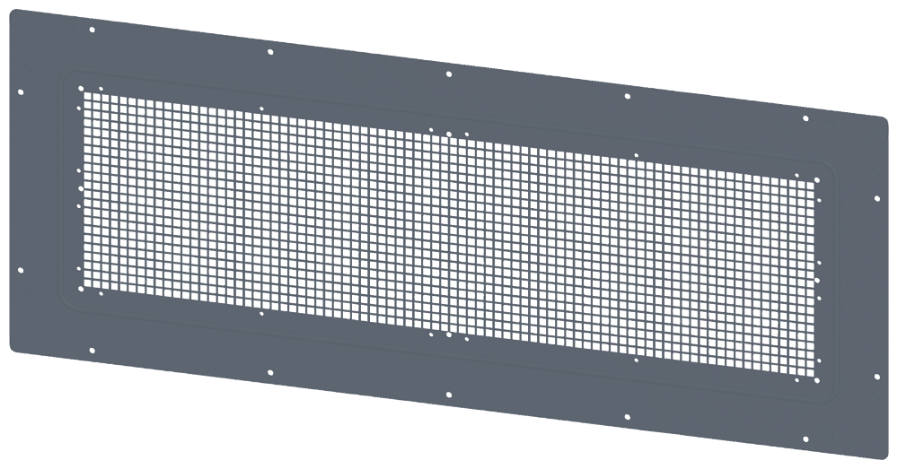 TETO COM ABERTURAS DE VENTILAÇÃO IP20 L: 1000 MM P: 400 MM GALV 8MF10042UD200A SIEMENS