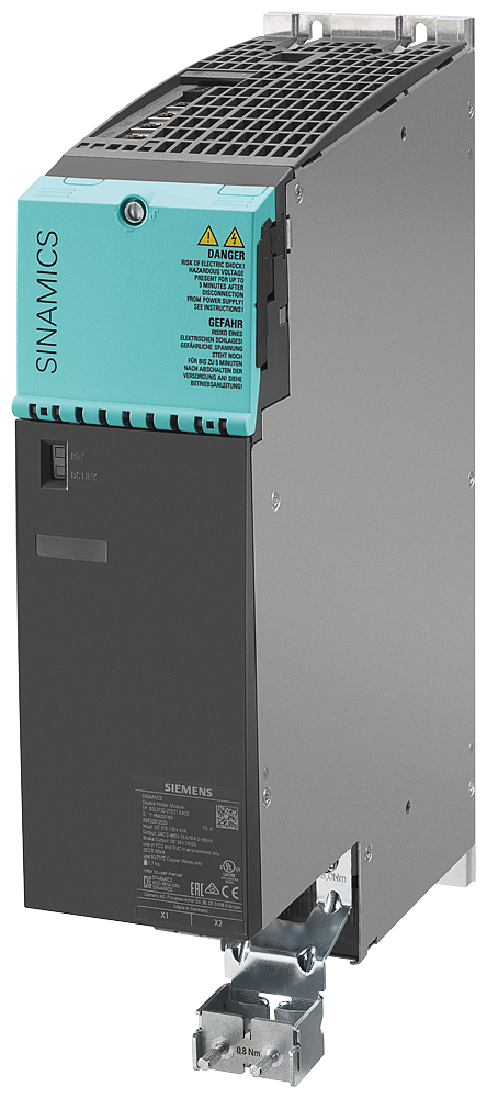 [Imagem MÓDULO DE MOTOR TRIFÁSICO ENTRADA 600VCC SAÍDA 400V 3CA 9A/9 SINAMICS S120 6SL31202TE218AD0 SIEMENS]