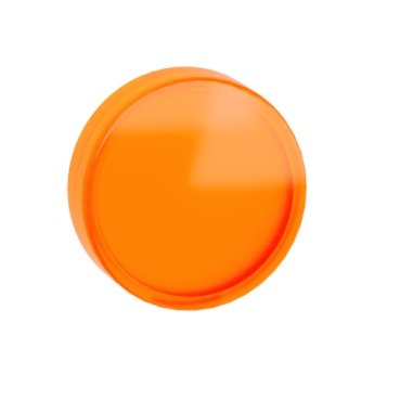 [Imagem LENTE PARA SINALIZADOR Ø22MM METÁLICO, AMARELA, PARA BASE TIPO LED INTEGRAL SCHNEIDER]