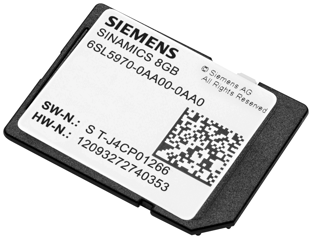 SINAMICS SD CARD 8 GB, EMPTY 6SL59700AA000AA0 SIEMENS