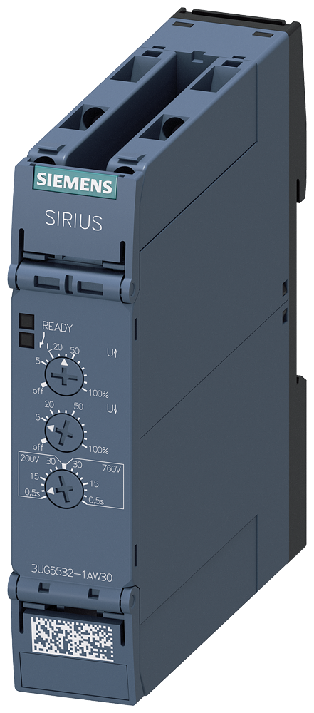 RELÉ DE MONITORAMENTO ANALÓGICO 10-600V AC/CC EXCESSO SUPERIOR/INFERIOR TERMI 3UG55321AW30 SIEMENS