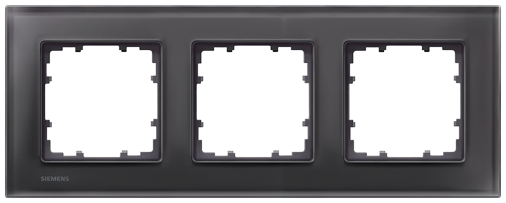 MOLDURA MIRO VIDRO PRETO 3X 5TG12032 SIEMENS