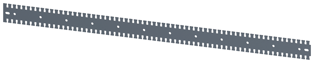 CALHA DE SUPORTE DENTADA C: 1200 MM GALVANIZADA 8MF10202HC130 SIEMENS