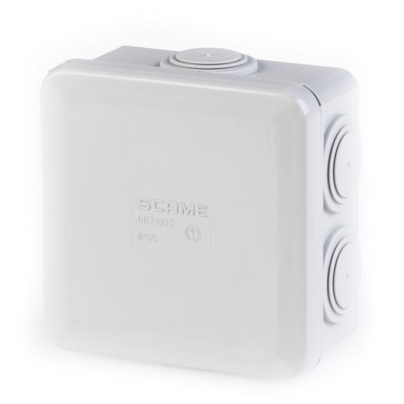 [Imagem CAIXA DE DERIVAÇÃO  80X 80 COM PAS.IP55 CUBIK 960 688.003 SCAME]