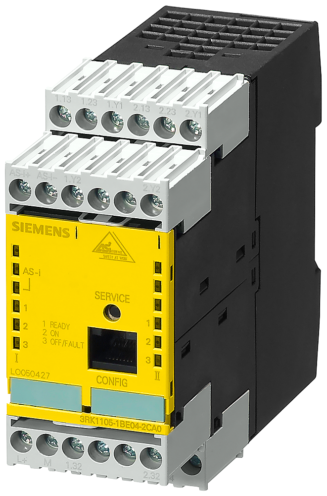 MONITOR DE SEGURANÇA ASISAFE EXPANDIDO 1 F-RO 1 CIRCUITO DE VALIDAÇÃO IP20 3RK11051AE042CA0 SIEMENS