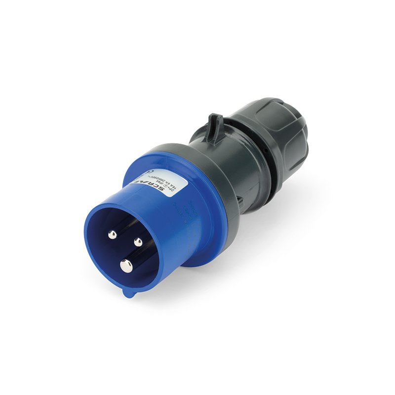 [Imagem do produto PLUGUE MÓVEL 20A 2P 3W 6H IP44 250V SCA320P6S SCAME]