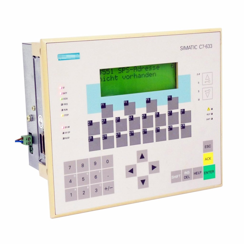 [Imagem do produto C7-633 UNIDADE DE PROCESSAMENTO RAM 48KB 16DI 16DO 4AI 4AO 4UI 6ES76331DF020AE3 SIEMENS]