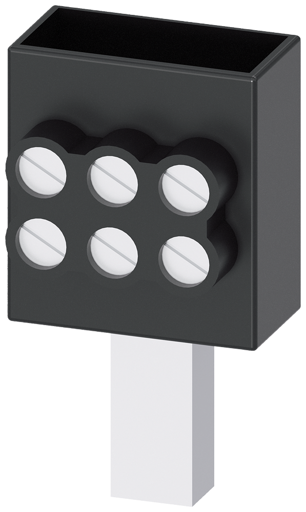 [Imagem do produto TERMINAL TRIPLO 3X 2,5 - 16MM2, PARA TAMANHO NH000, NH00 COM TERMINAL COM MOL 3NP19231BE20 SIEMENS]