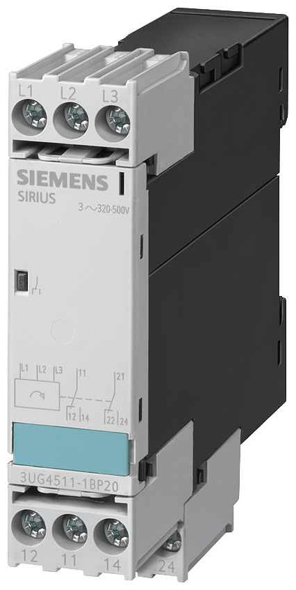 RELÉ DE MONITORAMENTO ANALÓGICO MONITORAMENTO DE SEQUÊNCIA DE FASES 3X 420- 3UG45111BQ20 SIEMENS