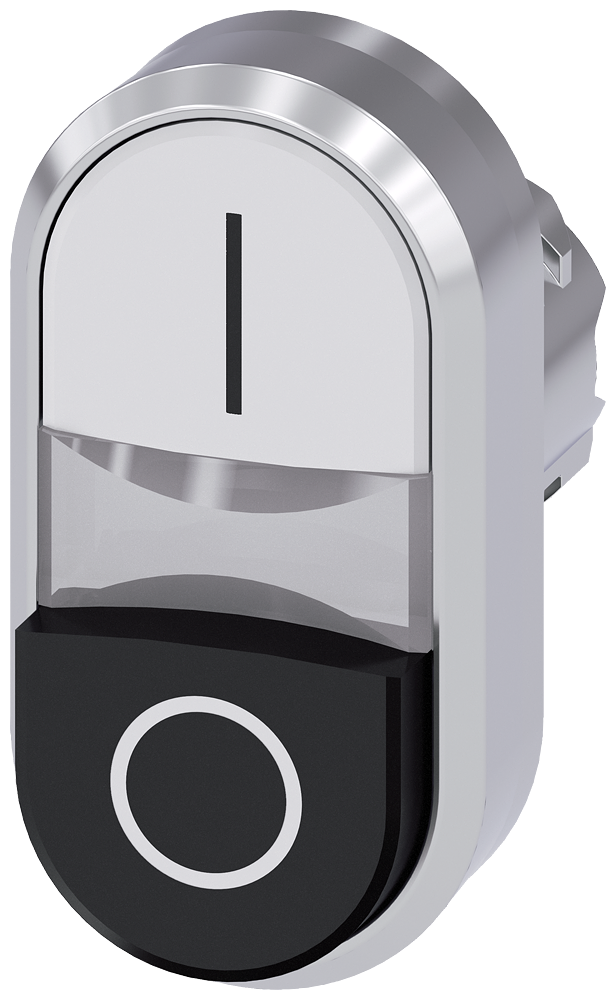 [Imagem do produto FRONT BOTAO DUPL MET ILU SAL "I/O" PT/BR 3SU10513BB610AK0 SIEMENS]