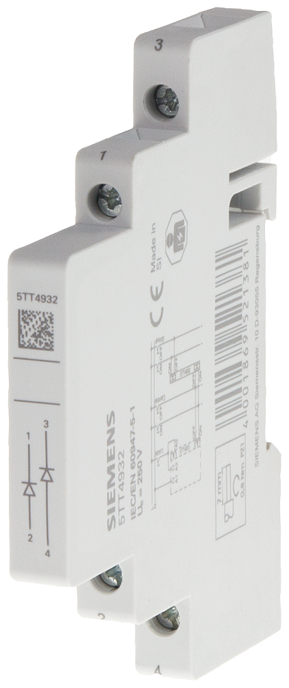 INTERRUPTOR DE CORRENTE AUXILIAR GRUPO SEMIMÓDULO 5TT4932 SIEMENS
