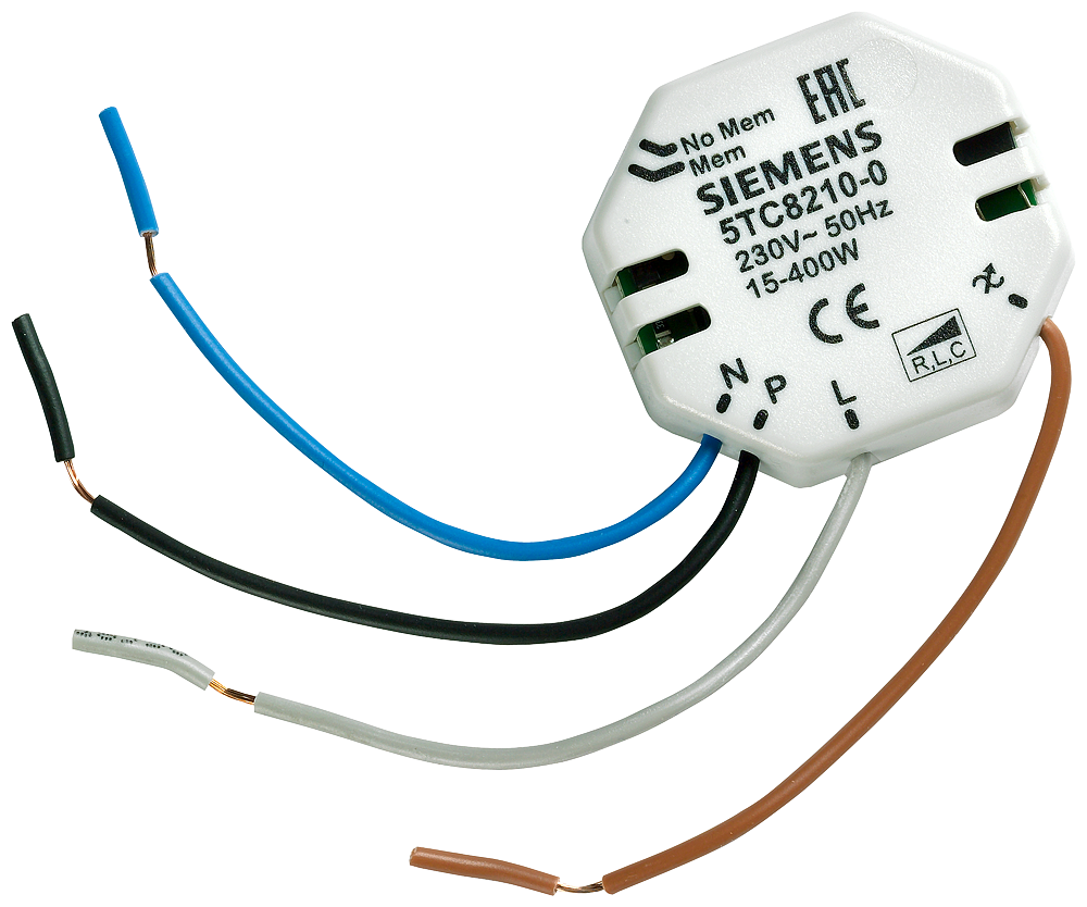 REGULADOR DE LUMINOSIDADE UNIVERSAL MÁX.: 400W 5TC82100 SIEMENS