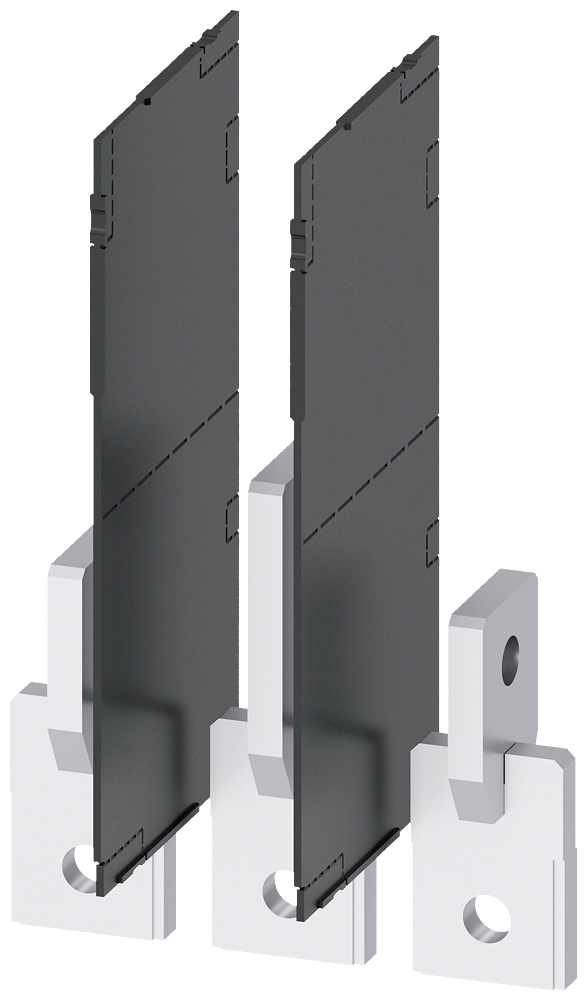 [Imagem ALARGAMENTO DE CONEXÃO VERTICAL 3 PEÇAS ACESSÓRIOS PARA: 3VA1 400/630 3VA2 40 3VA94830QD00 SIEMENS]