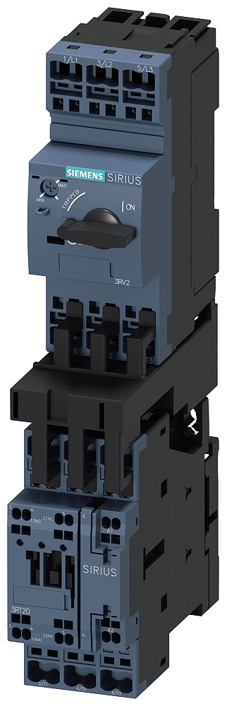 CHAVE DE PARTIDA ACIONADOR DIRETO S0 16-22 A AC 230 V/50 HZ 150 KA 3RA21204CE270AP0 SIEMENS