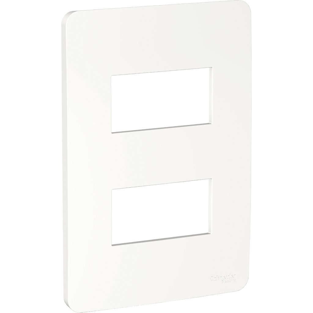 [Imagem PLACA 4X2 2 POSTOS ANTIBACTERIANA BRANCA ORION S730121024 SCHNEIDER]