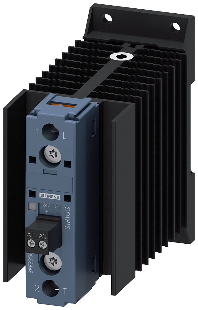 CONTATOR A SEMICONDUTOR DE 1 POLO CA 15/25 A/40 ºC 48-600 V/CC 24 V COM LIG 3RF33501BA06 SIEMENS