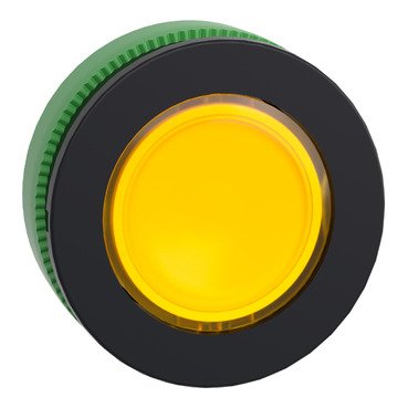 [Imagem CABEÇOTE PARA SINALIZADOR FACEADO Ø30MM PLÁSTICO LED INTEGRAL AMARELO ZB5FV083 SCHNEIDER]