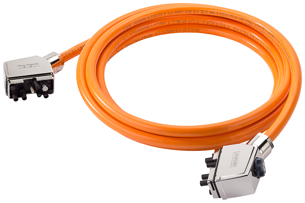 [Imagem CABO DE POTÊNCIA S120M 2.5M C/CONECTOR 6FX80027HY001AC5 SIEMENS]