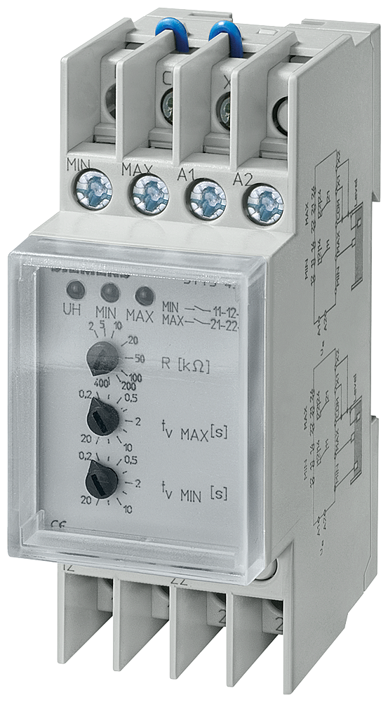 RELÉ DE NÍVEL T5570 CA 230 V 4A MÍN/MÁX COM TAMPA TRANSPARENTE 5TT3435 SIEMENS