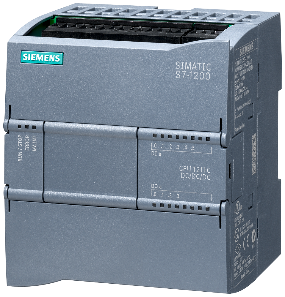[Imagem CONTROLADOR CPU 1211-C 24V DC 50KB SIMATIC S7-1200 6ES72111AE400XB0 SIEMENS]