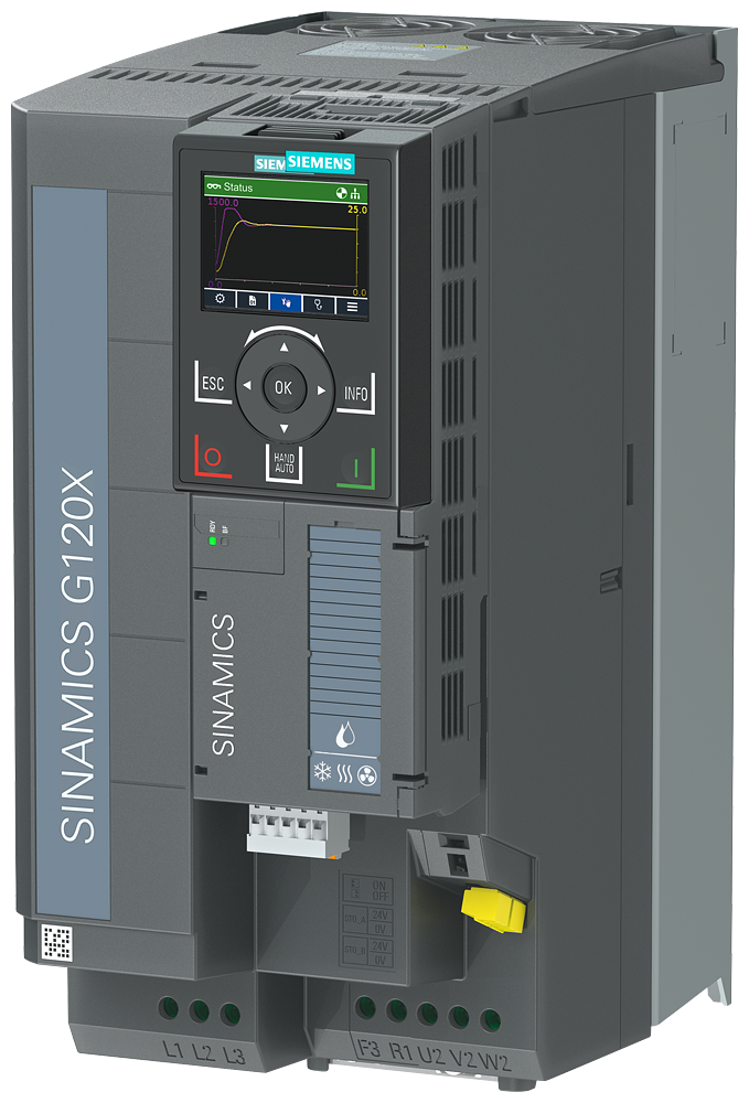 [Imagem INVERSOR DE FREQUÊNCIA TRIFÁSICO G120X 15KW 32A 380/480V 47/63HZ 6SL32203YE280AB0 SIEMENS]