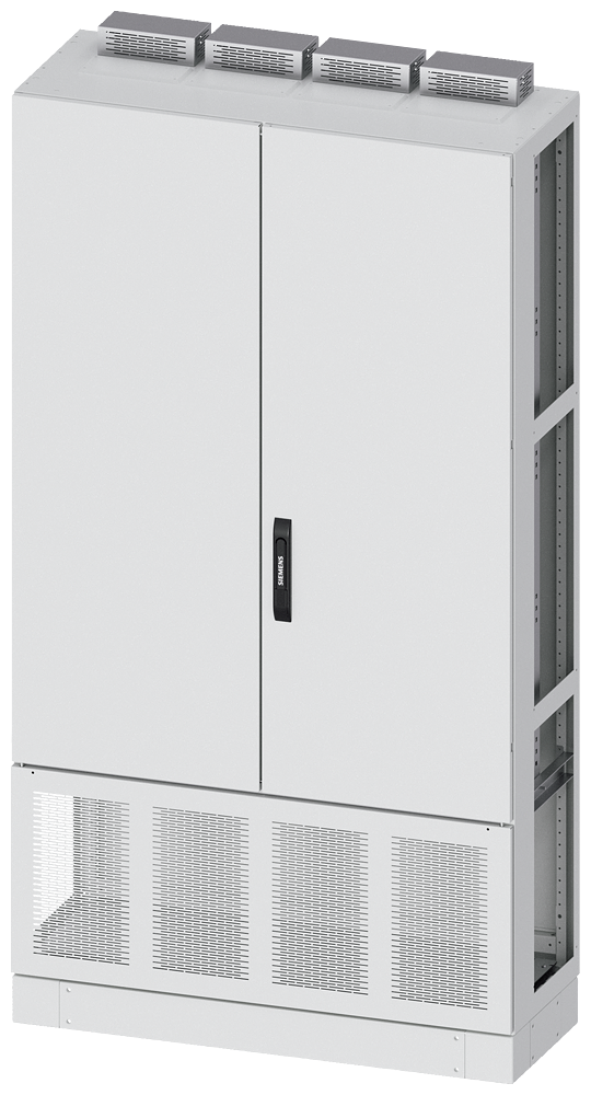 DIN ARMÁRIO DE TRANSFORMADOR A=1950 L=1050 P=400 INCL. 100MM BASE PORTA 8GK14838KP45 SIEMENS
