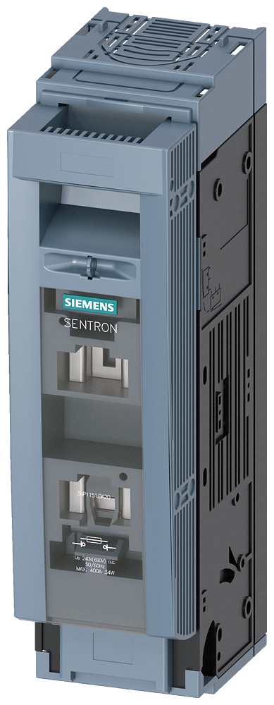 SECCIONADORA-FUSÍVEL SOB CARGA 3NP1 DE 1 POLO NH2 400 A 3NP11511DA20 SIEMENS