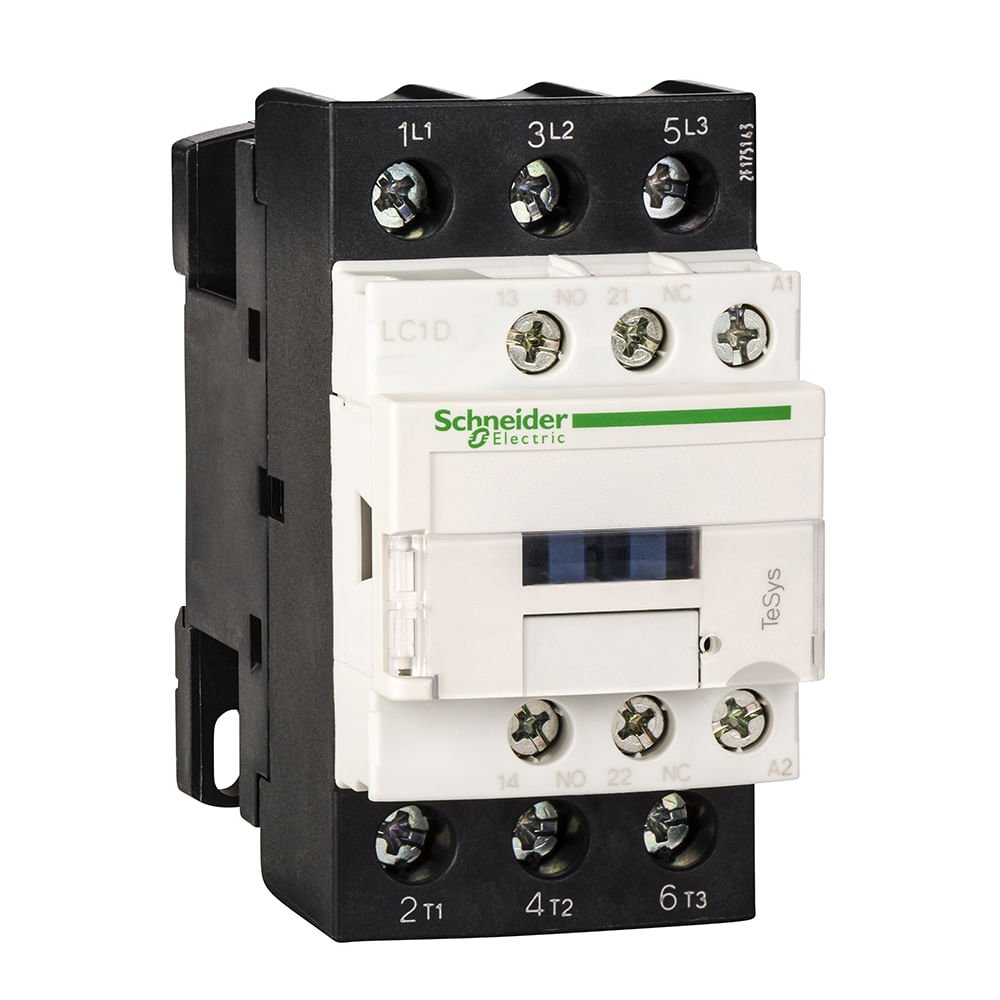 [Imagem CONTATOR TRIPOLAR 32A 1NA+1NF 230VCA LC1D32P7 SCHNEIDER]