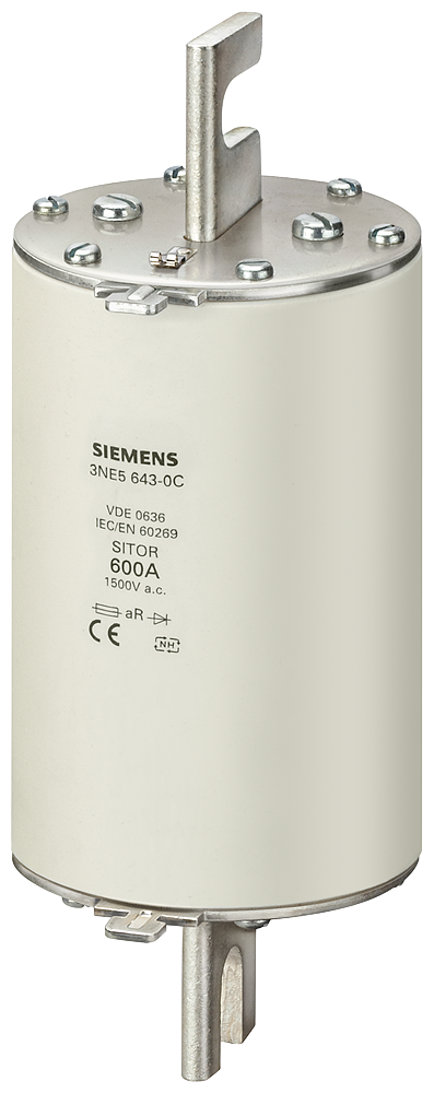[Imagem do produto FUSÍVEL SITOR T.3 250A 1500V 3NE56270C SIEMENS]