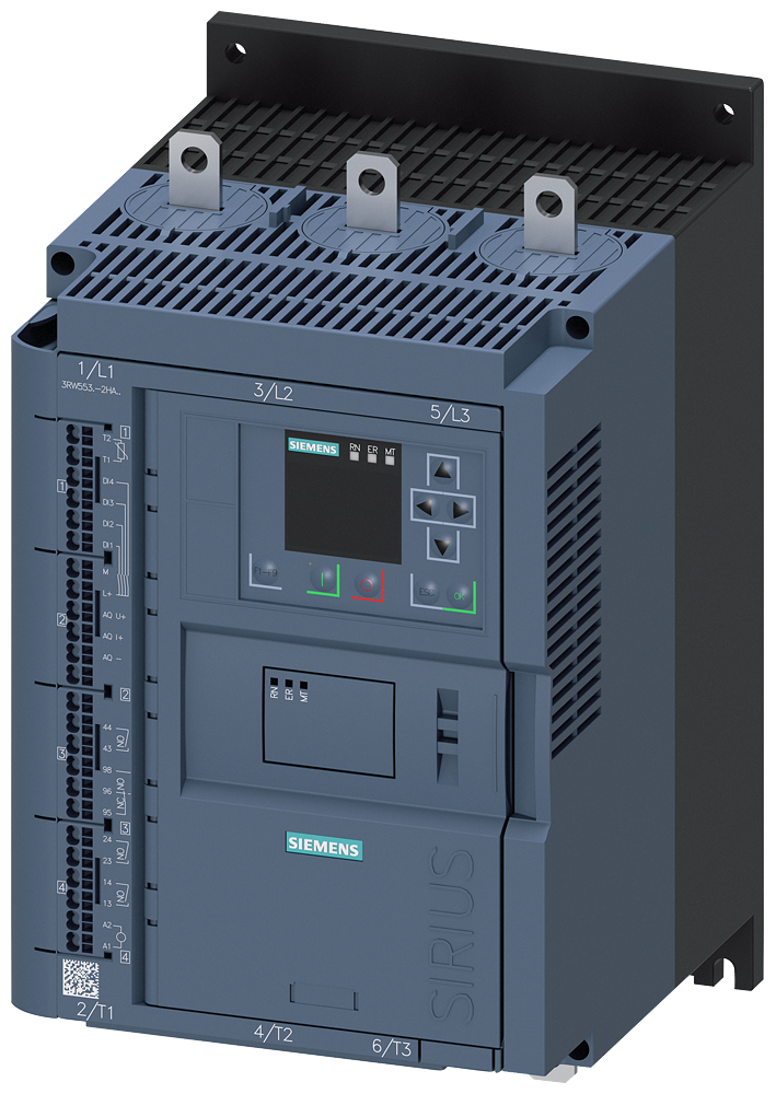 [Imagem SOFT STARTER TRIFÁSICO 55KW 113A 200/480V 50/60HZ 3RW55342HA14 SIEMENS]
