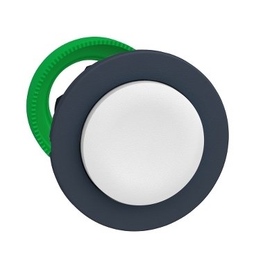 [Imagem CABEÇOTE PARA BOTÃO FACEADO Ø30MM PLÁSTICO SALIENTE BRANCO ZB5FL1 SCHNEIDER]