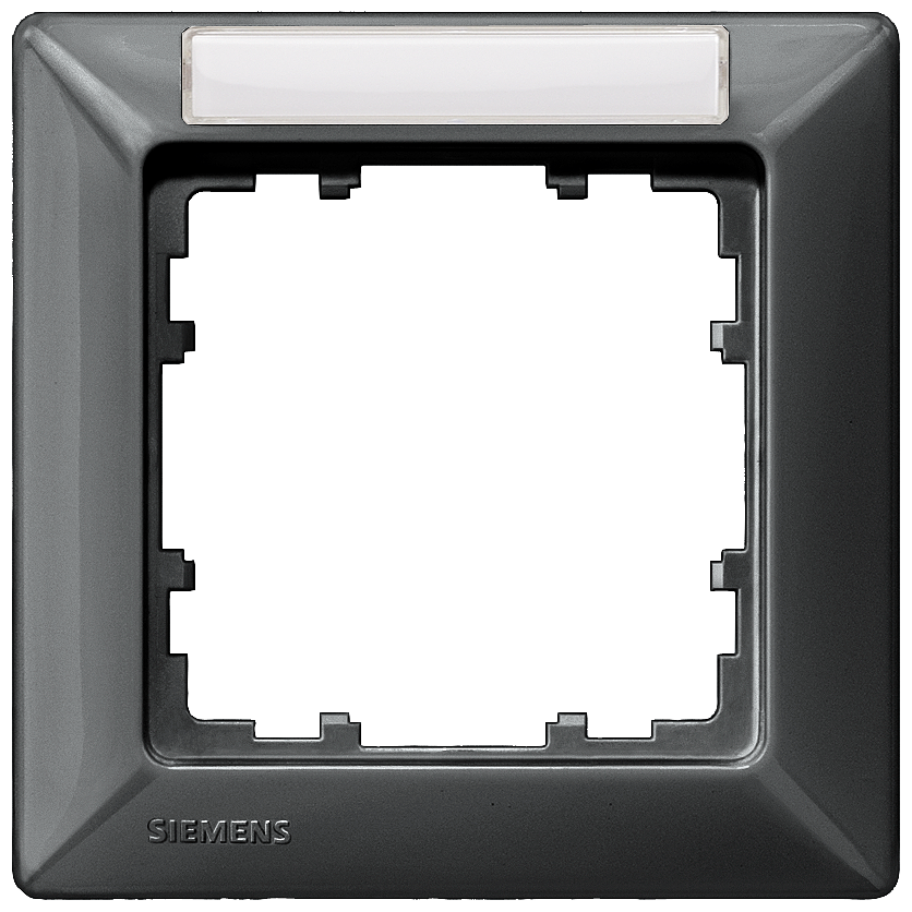 MOLDURA SIMPLES CARBONO METÁLICO COM CAMPO DE INSCRIÇÃO 5TG25517 SIEMENS