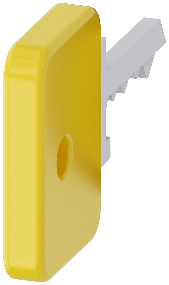 [Imagem do produto CHAVE PARA INTERRUPTOR DE CHAVE O.M.R, AMARELO 3SU19500FM300AA0 SIEMENS]