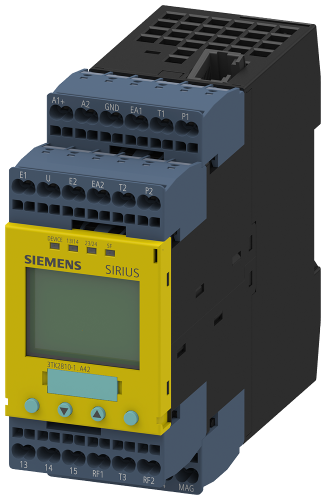 [Imagem do produto DISPOSITIVO DE COMUTAÇÃO DE SEGURANÇA MONITORAMENTO SEGURO DE VELOCIDADE DE R 3TK28101BA42 SIEMENS]