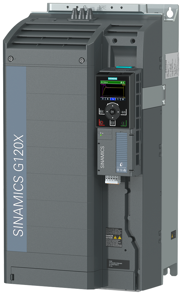 [Imagem INVERSOR DE FREQUÊNCIA TRIFÁSICO G120X 55KW 110A 380/480V 47/63HZ 6SL32203YE400AB0 SIEMENS]